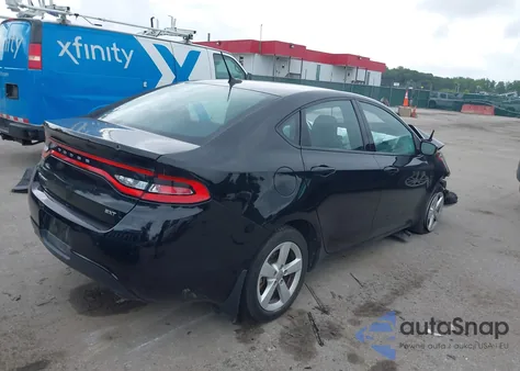 2015 Dodge Dart Sxt из США, поврежденный, VIN 1C3CDFBB5FD159623